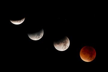 Obraz premium Phases de la Lune