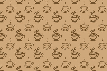 seamless coffee pattern. suitable for wallpapers and backgrounds.