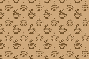 seamless coffee pattern. suitable for wallpapers and backgrounds.