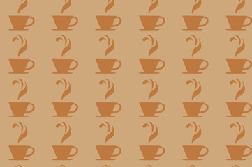seamless coffee pattern. suitable for wallpapers and backgrounds.