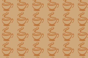 Obraz premium seamless coffee pattern. suitable for wallpapers and backgrounds.