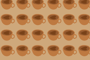 seamless coffee pattern. suitable for wallpapers and backgrounds.