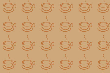 seamless coffee pattern. suitable for wallpapers and backgrounds.