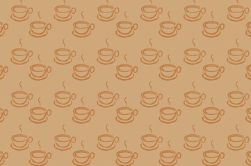 seamless coffee pattern. suitable for wallpapers and backgrounds.