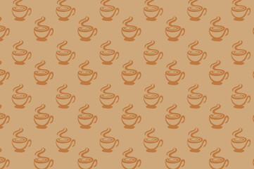 seamless coffee pattern. suitable for wallpapers and backgrounds.