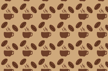seamless coffee pattern. suitable for wallpapers and backgrounds.