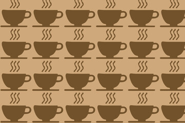 seamless coffee pattern. suitable for wallpapers and backgrounds.
