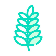 plant branch color icon vector color illustration