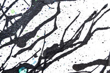 A series of abstract backgrounds using black ink and watercolors. Art. Background and texture