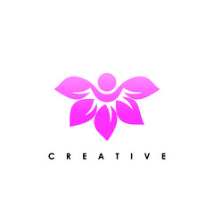 Yoga logo design vector emblem
