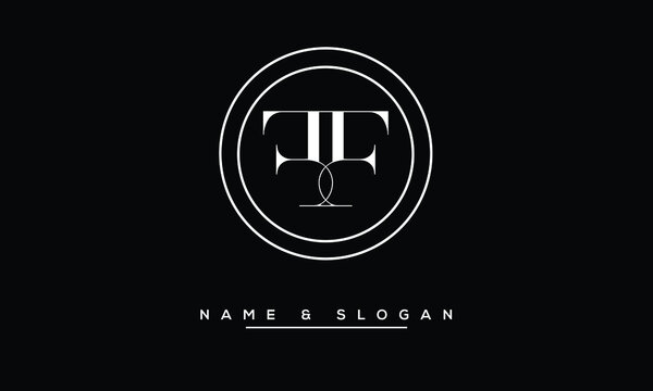 F, FF  Abstract Letters Logo Monogram