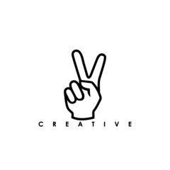 Icon Hand o peace graphic design single icon vector
