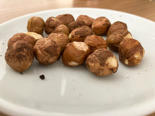 walnuts on a plate
