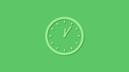 Amazing green color 3d clock icon,clock icon,new clock