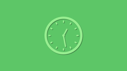 Amazing green color 3d clock icon,clock icon,new clock