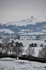 Glastonbury Tor in the snow. © Stephen