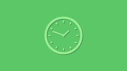 Amazing green color 3d clock icon,clock icon,new clock