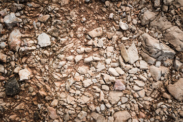 stones on the seashore, rocky seashore