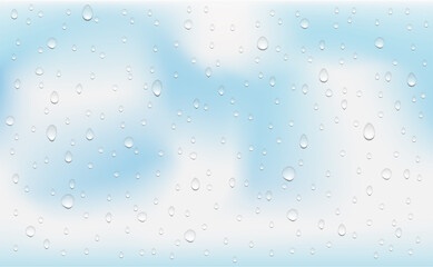 Water drops background. Vector illustration.
