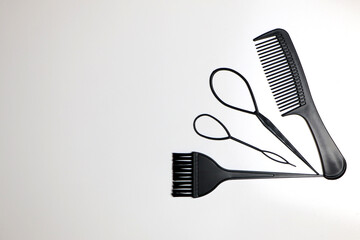 A comb on a table. Hair care. High quality photo