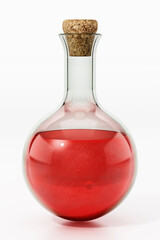 Health potion isolated on white background. 3D illustration © Destina