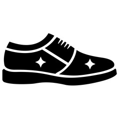 
Shoes solid icon design
