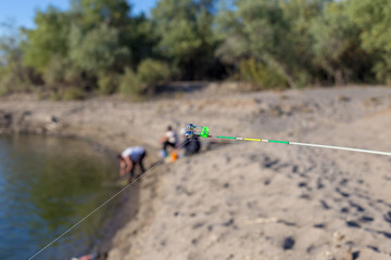 fishing rod on the water