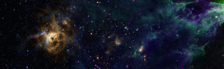 Starlight nebula in galaxy at universe .The explosion supernova. Bright Star Nebula. Distant...
