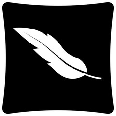 
Sleeping cushion solid icon, pillow concept 
