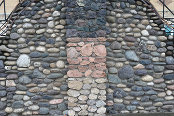 Wall texture background stone grunge facing coarse.