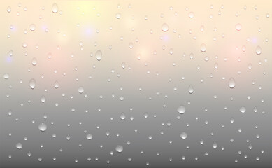 Water drops background. Vector illustration.