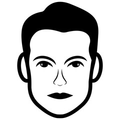 
Adult  man avatar line icon 
