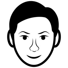 
Adult  man avatar line icon 
