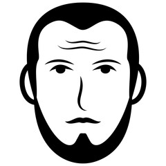 
Adult  man avatar line icon 
