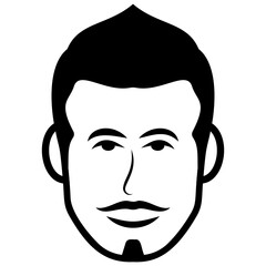 
Adult  man avatar line icon 
