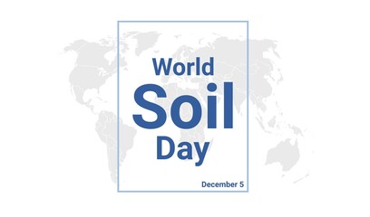World Soil Day holiday card. December 5 graphic poster