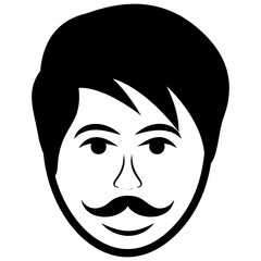 
Adult  man avatar line icon 
