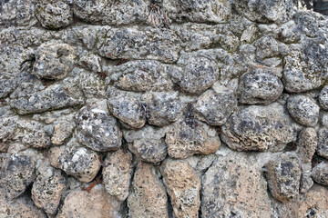 Texture background stone wall grunge facing coarse.