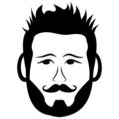 
Adult  man avatar line icon 

