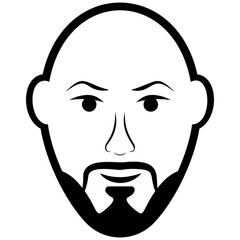 
Male avatar line icon 
