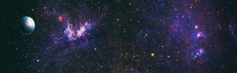High quality space background. explosion supernova. Bright Star Nebula. Distant galaxy. Abstract...
