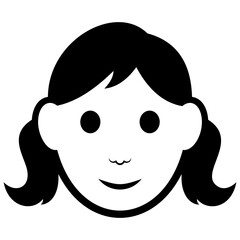 
Young teenager female girl, human avatar 
