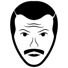 
Male avatar line icon 
