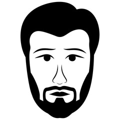 
Male avatar line icon 
