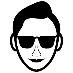 
Male avatar line icon 
