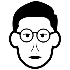 
Male avatar line icon 
