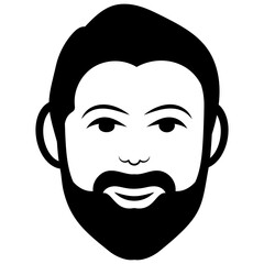 
Male avatar line icon 
