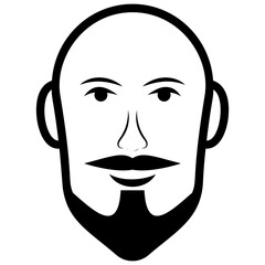 
Male avatar line icon 
