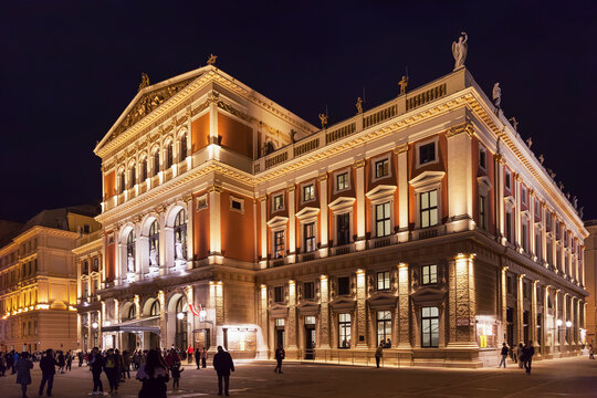 VIENNA, AUSTRIA - SEPTEMBER 26, 2015: Great Hall of Wiener Musikverein (Viennese Music Association), Vienna, Austria. Musikverein is concert hall and home to Vienna Philharmonic orchestra
