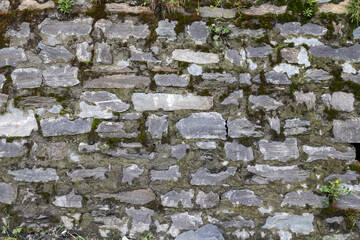 Grunge texture stone wall background.